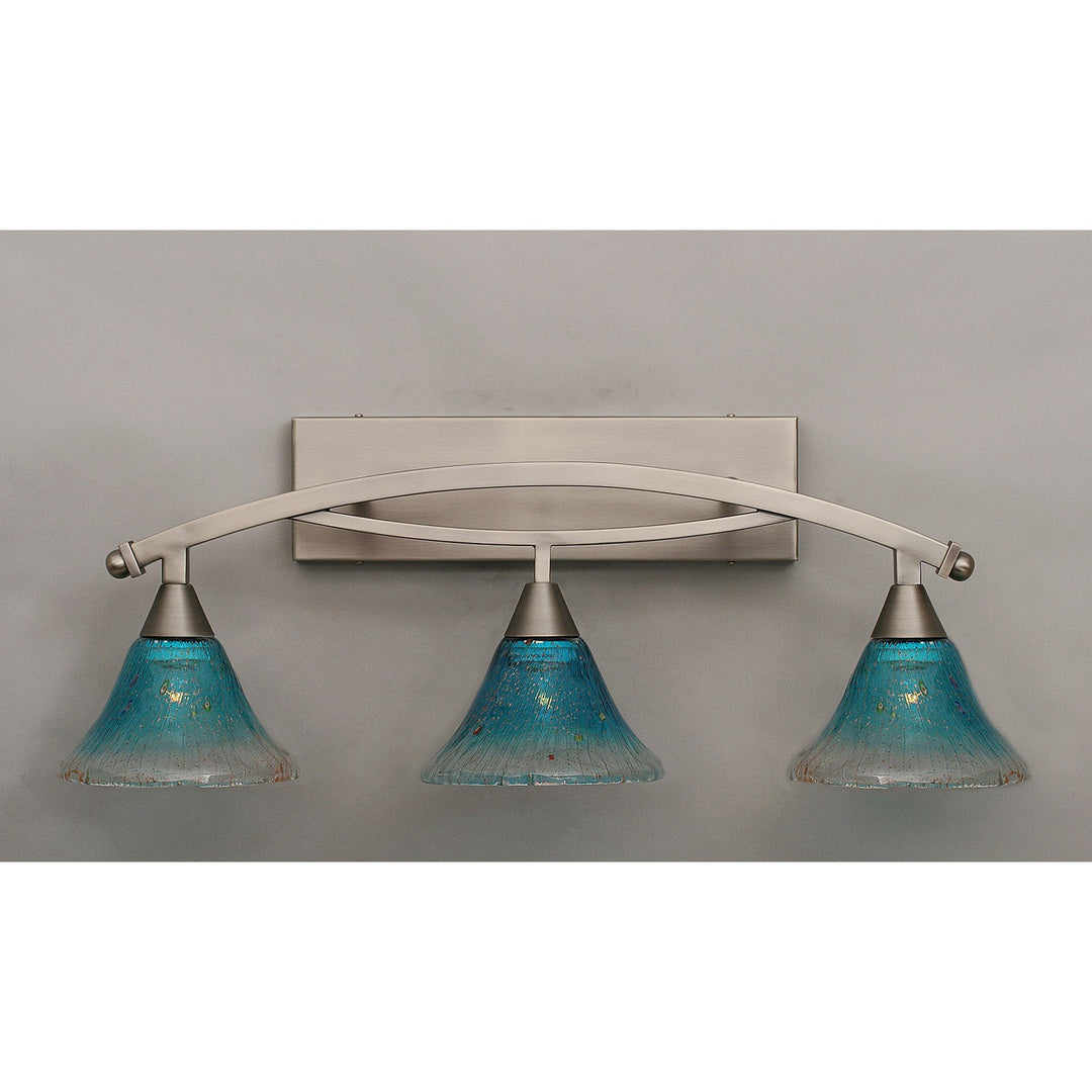 Toltec Bow 173-bn-458 Bath Vanity Light 29 in. wide - Brushed Nickel