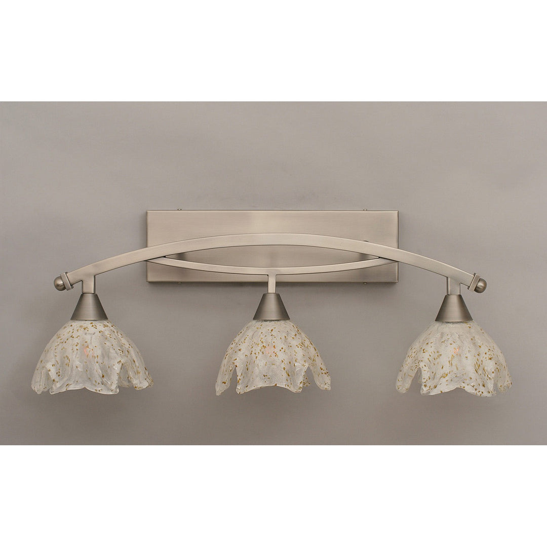 Toltec Bow 173-bn-755 Bath Vanity Light 29 in. wide - Brushed Nickel