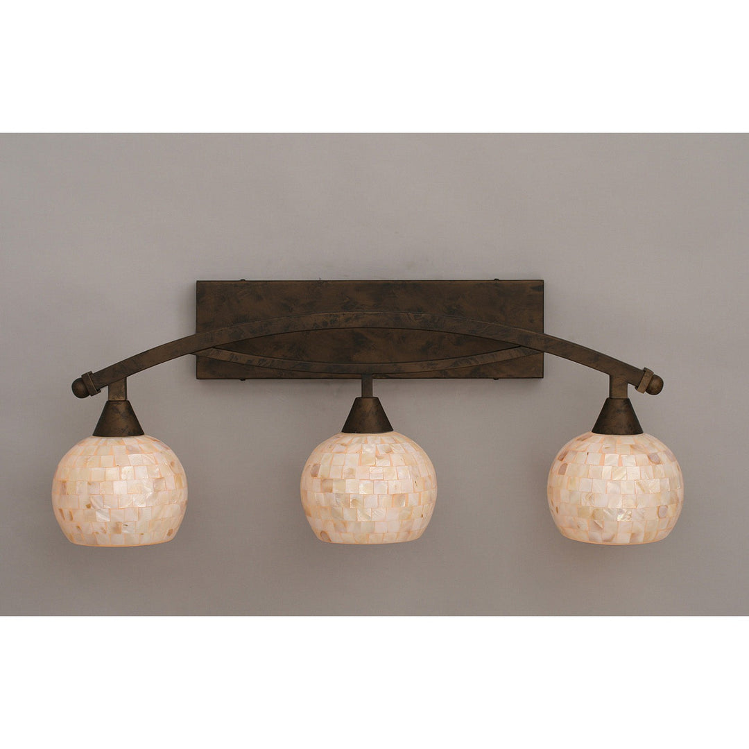 Toltec Bow 173-brz-405 Bath Vanity Light 28 in. wide - Bronze