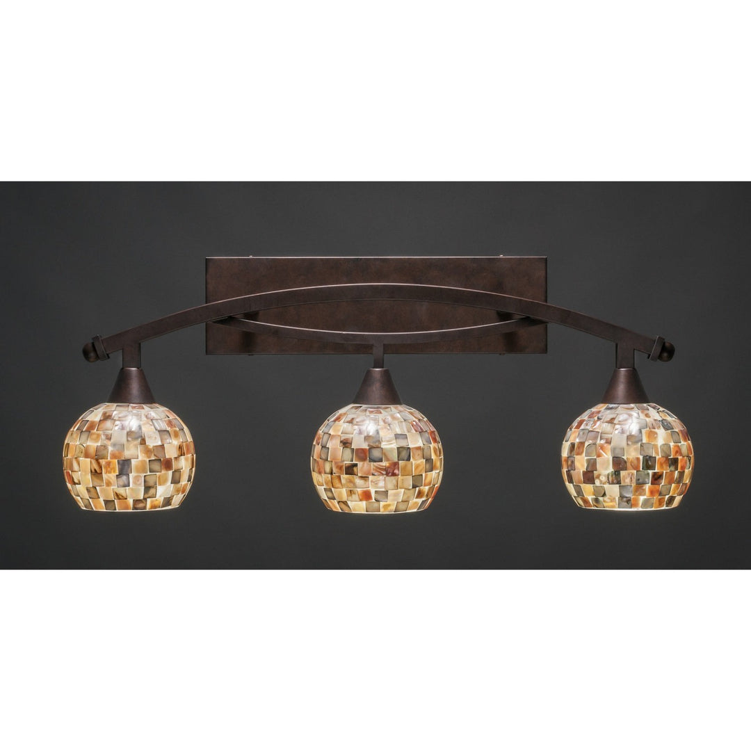 Toltec Bow 173-brz-407 Bath Vanity Light 28 in. wide - Bronze