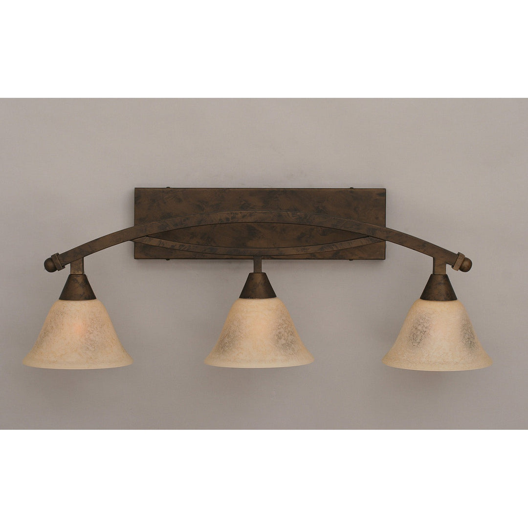 Toltec Bow 173-brz-508 Bath Vanity Light 29 in. wide - Bronze