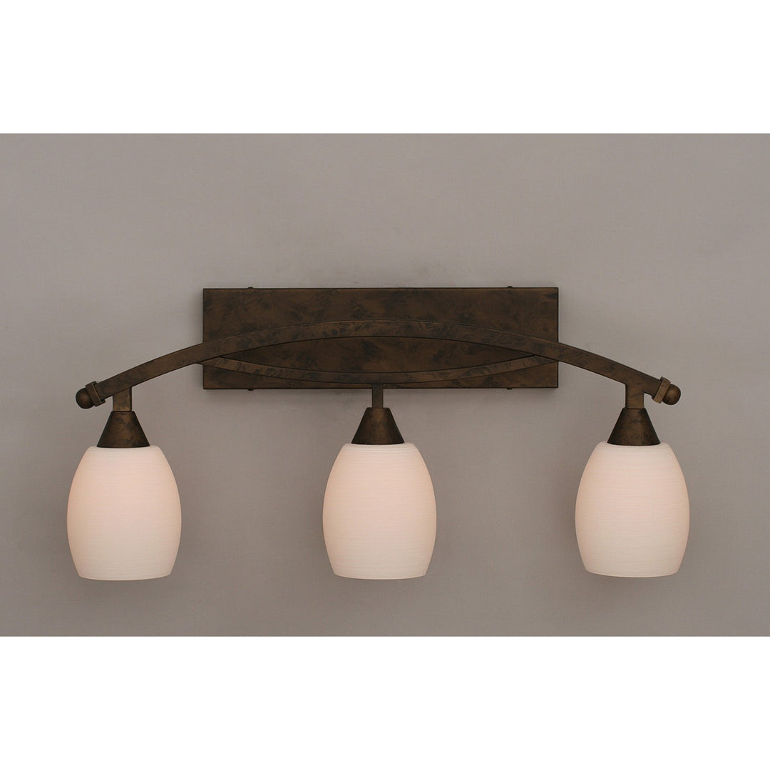 Toltec Bow 173-brz-615 Bath Vanity Light 26 in. wide - Bronze