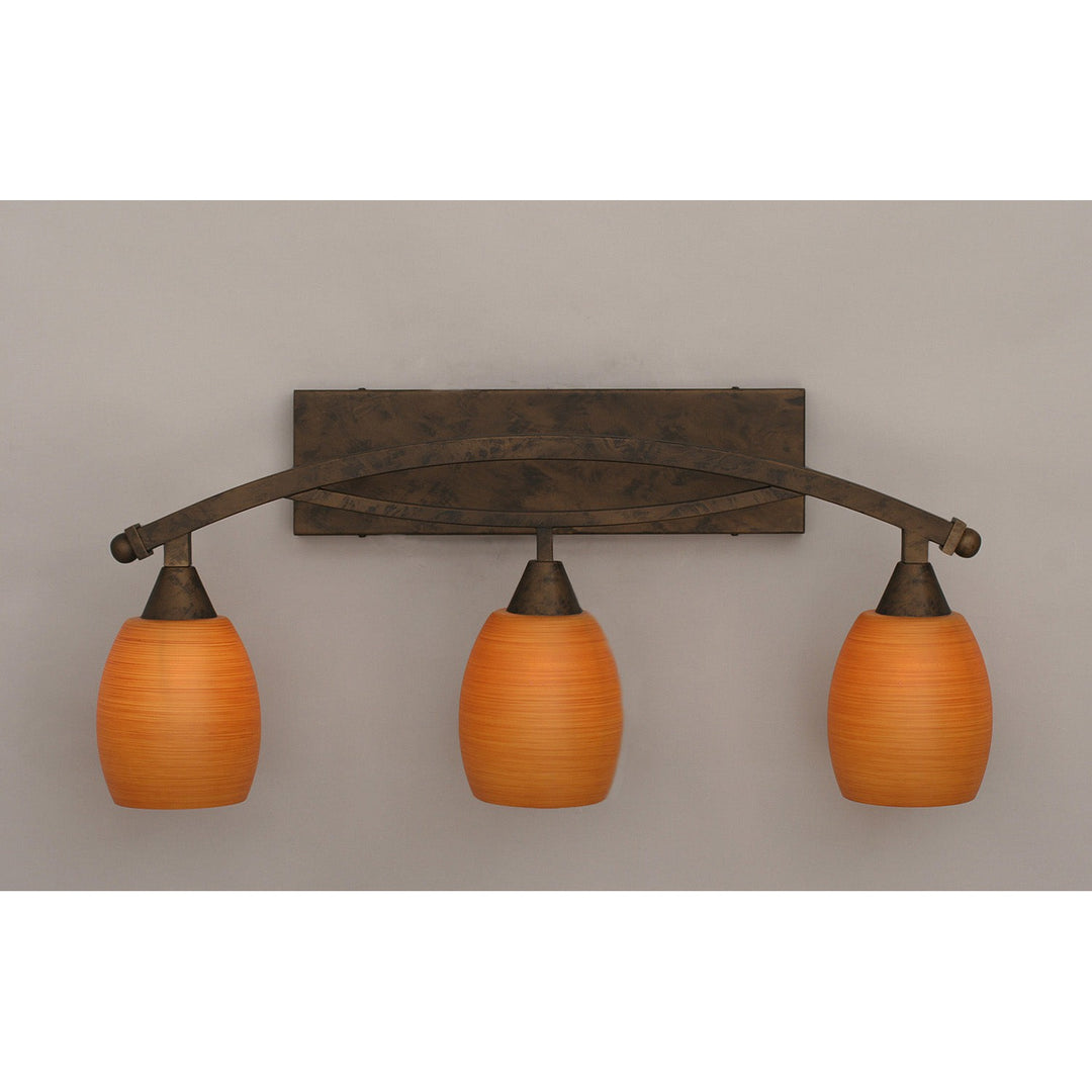 Toltec Bow 173-brz-625 Bath Vanity Light 26 in. wide - Bronze