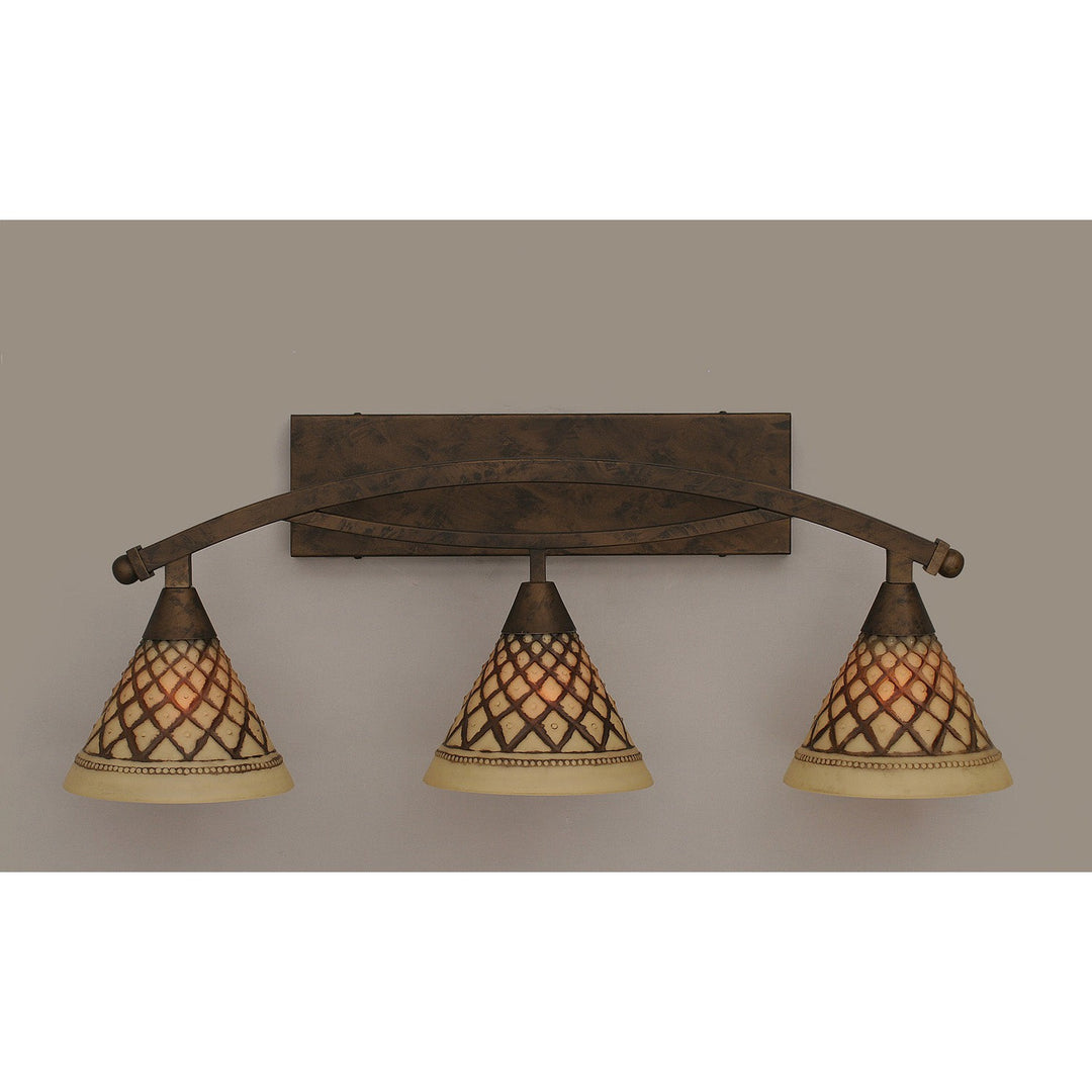 Toltec Bow 173-brz-7185 Bath Vanity Light 29 in. wide - Bronze