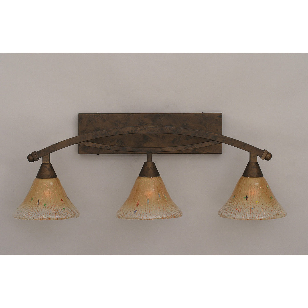Toltec Bow 173-brz-750 Bath Vanity Light 29 in. wide - Bronze