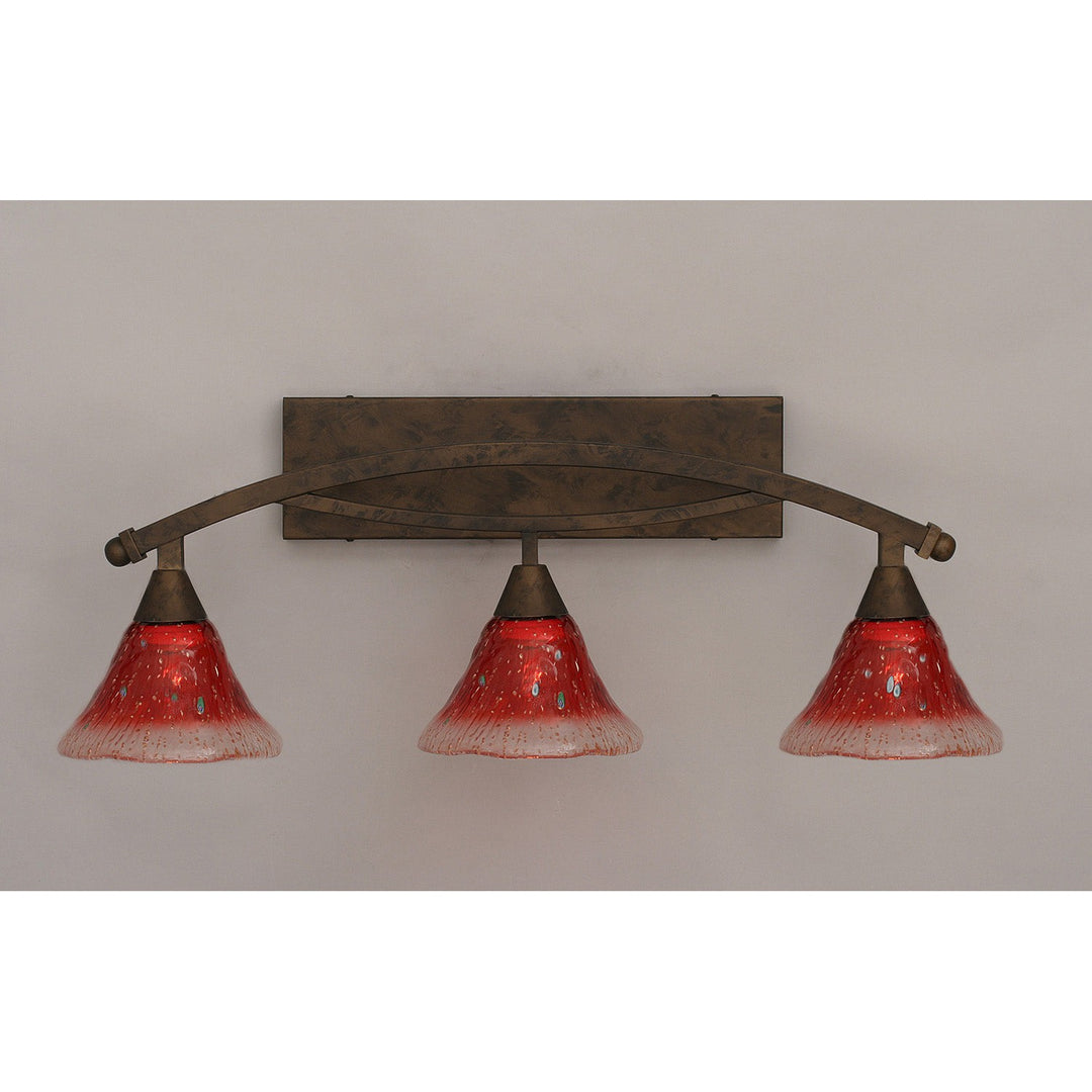 Toltec Bow 173-brz-756 Bath Vanity Light 29 in. wide - Bronze