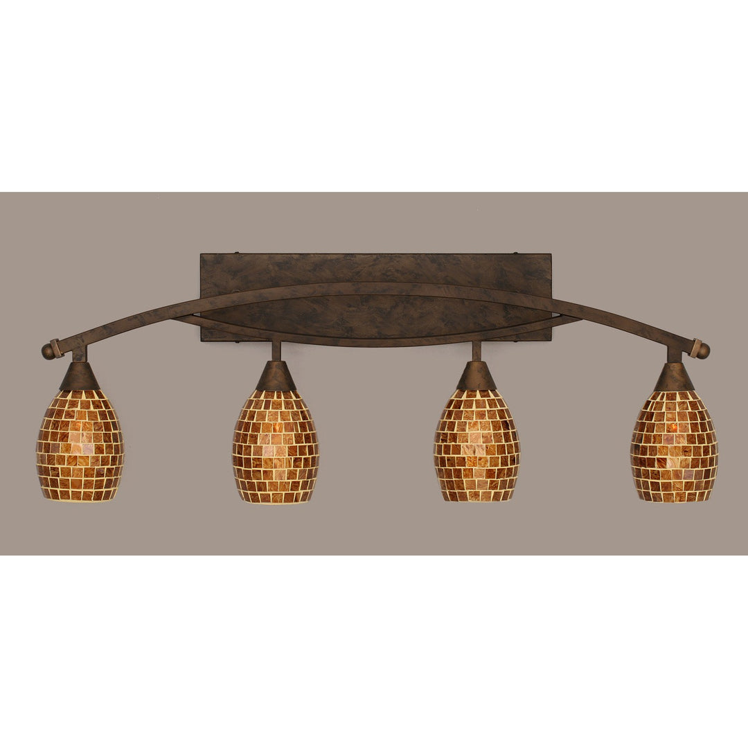 Toltec Bow 174-brz-409 Bath Vanity Light 36 in. wide - Bronze