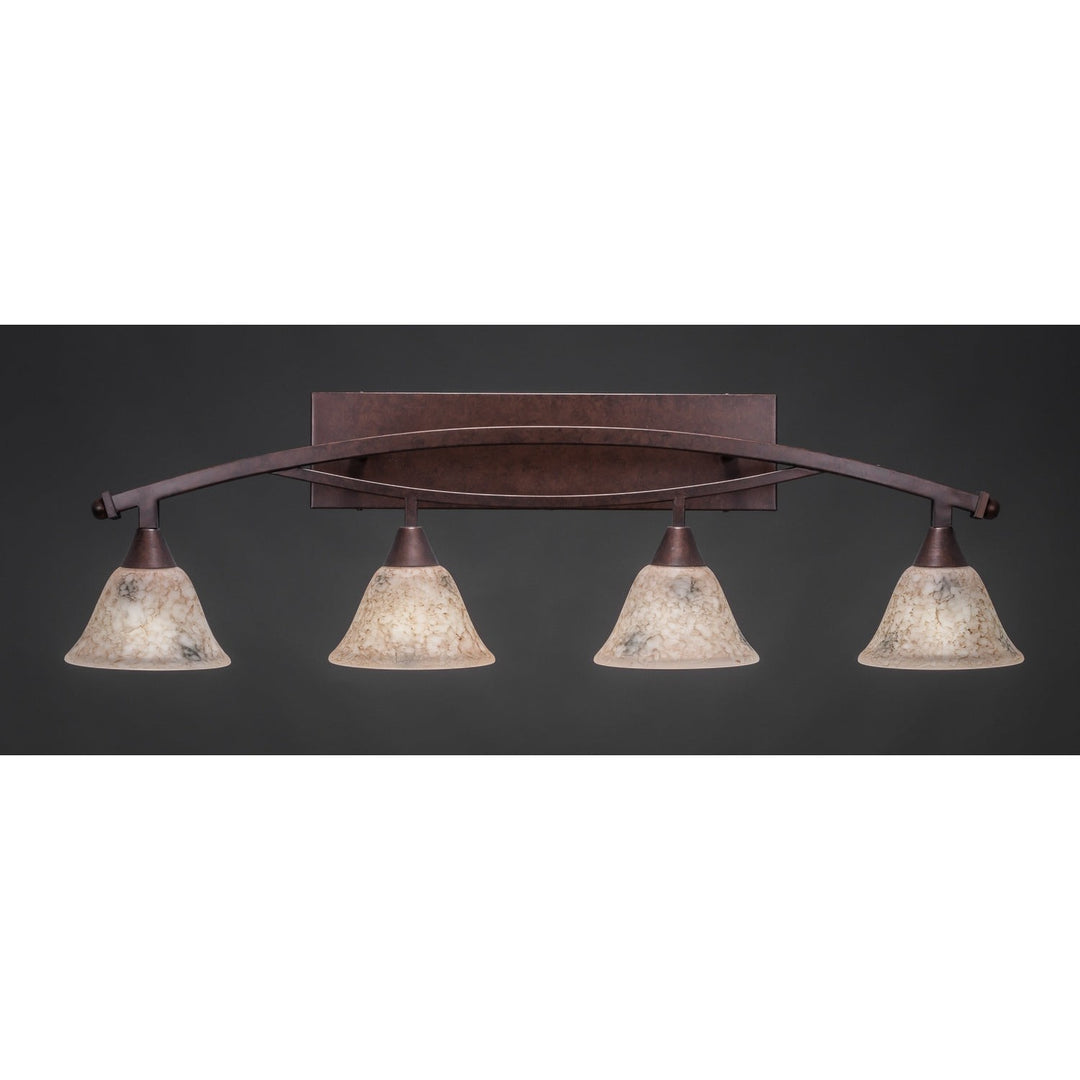 Toltec Bow 174-brz-508 Bath Vanity Light 39 in. wide - Bronze