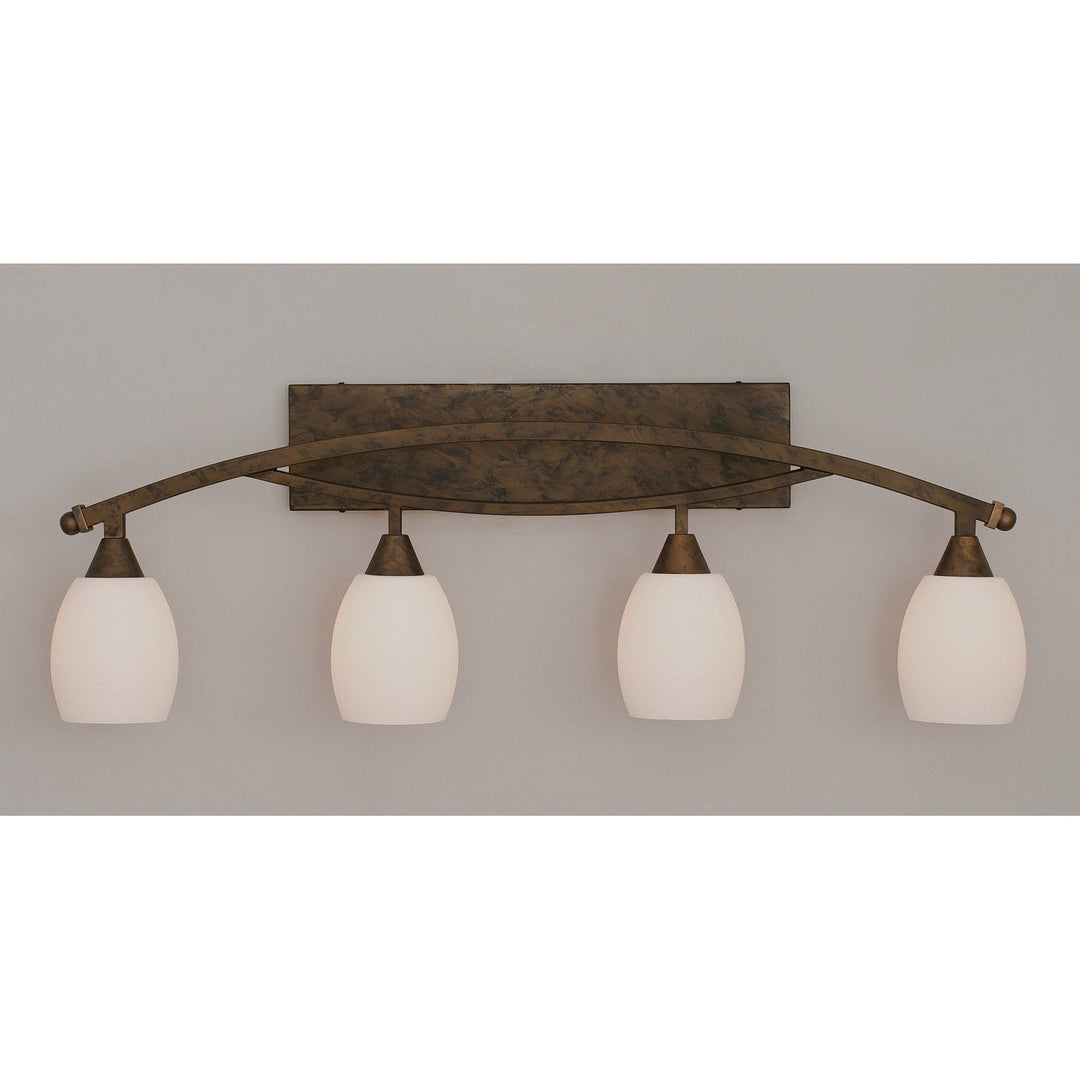 Toltec Bow 174-brz-615 Bath Vanity Light 37 in. wide - Bronze