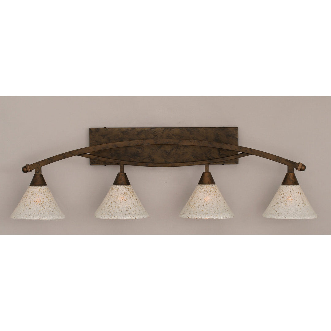 Toltec Bow 174-brz-7145 Bath Vanity Light 40 in. wide - Bronze