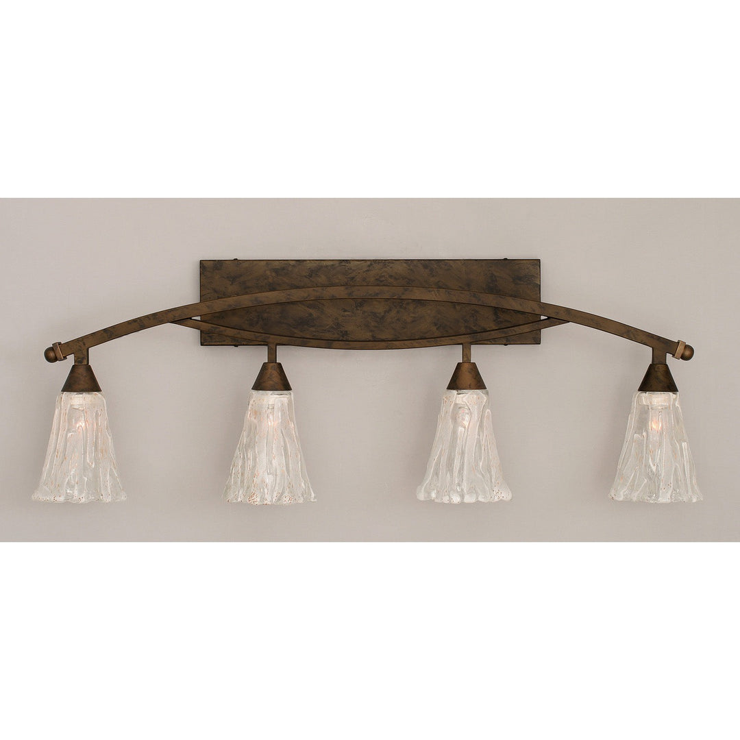 Toltec Bow 174-brz-729 Bath Vanity Light 38 in. wide - Bronze