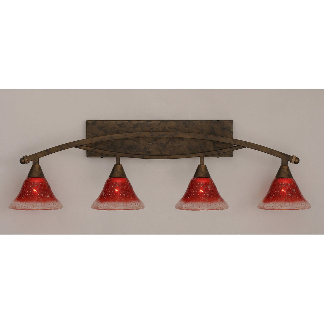 Toltec Bow 174-brz-756 Bath Vanity Light 40 in. wide - Bronze