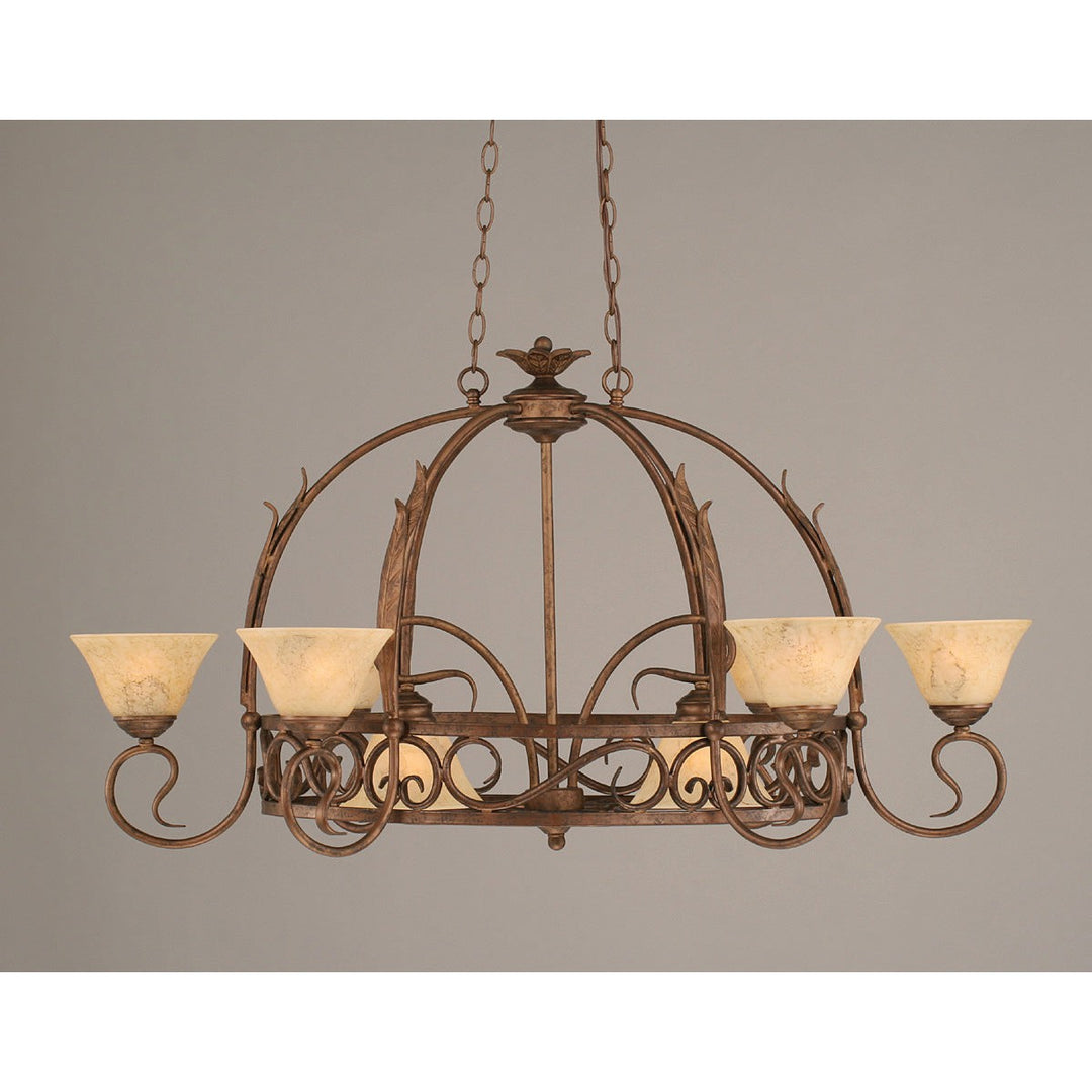 Toltec Leaf 216-brz-508 Pendant Light - Bronze