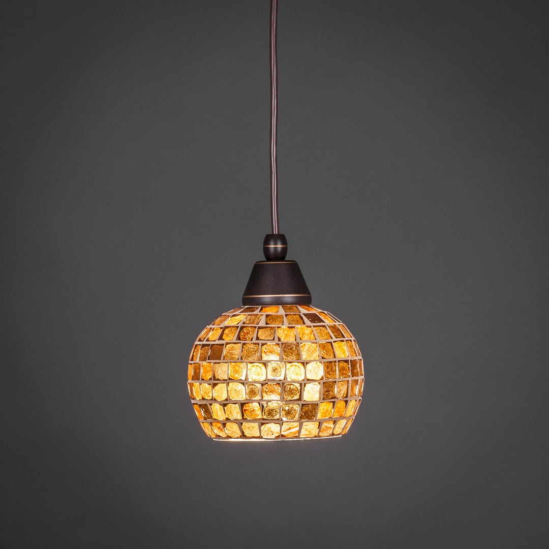 Toltec Cord Mini Pendant 22-dg-402 Pendant Light - Dark Granite