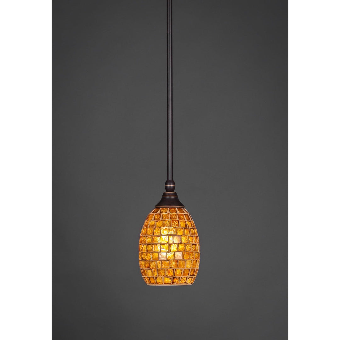 Toltec Stem Mini Pendant 23-dg-409 Pendant Light - Dark Granite