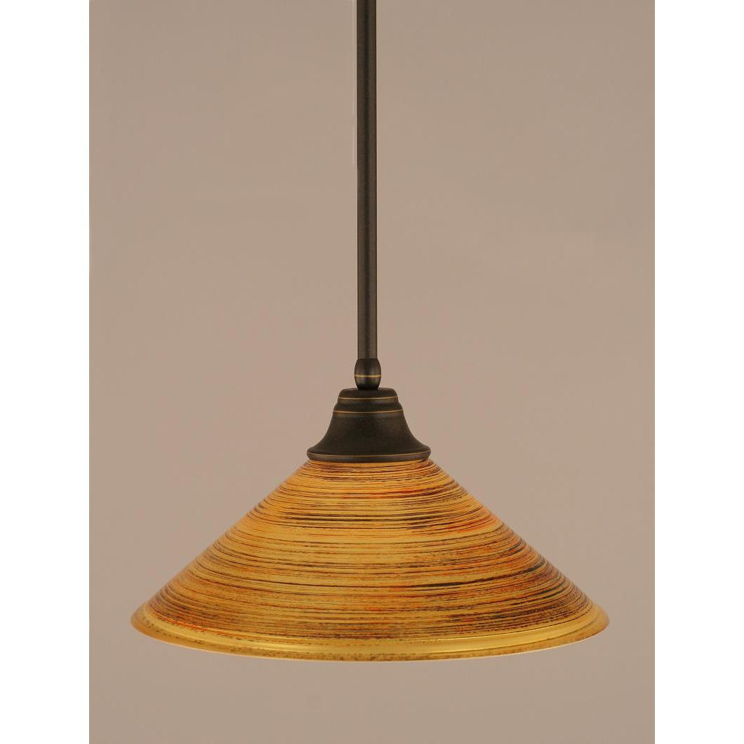 Toltec Stem 26-dg-414 Pendant Light - Dark Granite