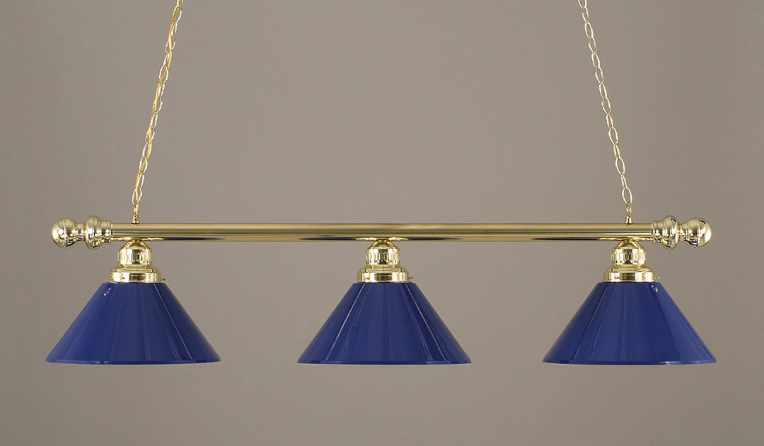 Toltec Lighting 485-304-DB  Billiard Polished Brass  Polished Brass