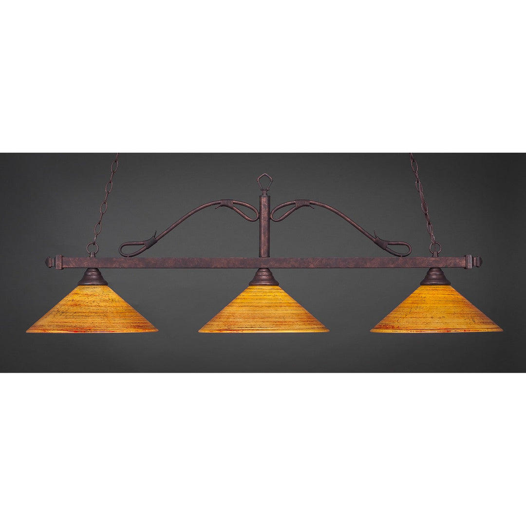 Toltec Scroll 823-brz-414 Pendant Light - Bronze