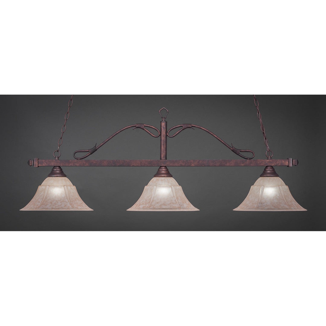 Toltec Scroll 823-brz-53318 Pendant Light - Bronze
