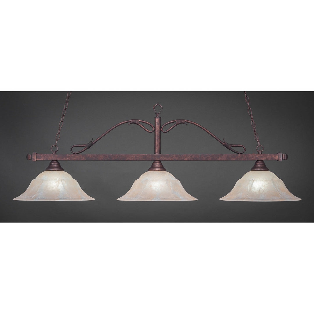 Toltec Scroll 823-brz-53613 Pendant Light - Bronze
