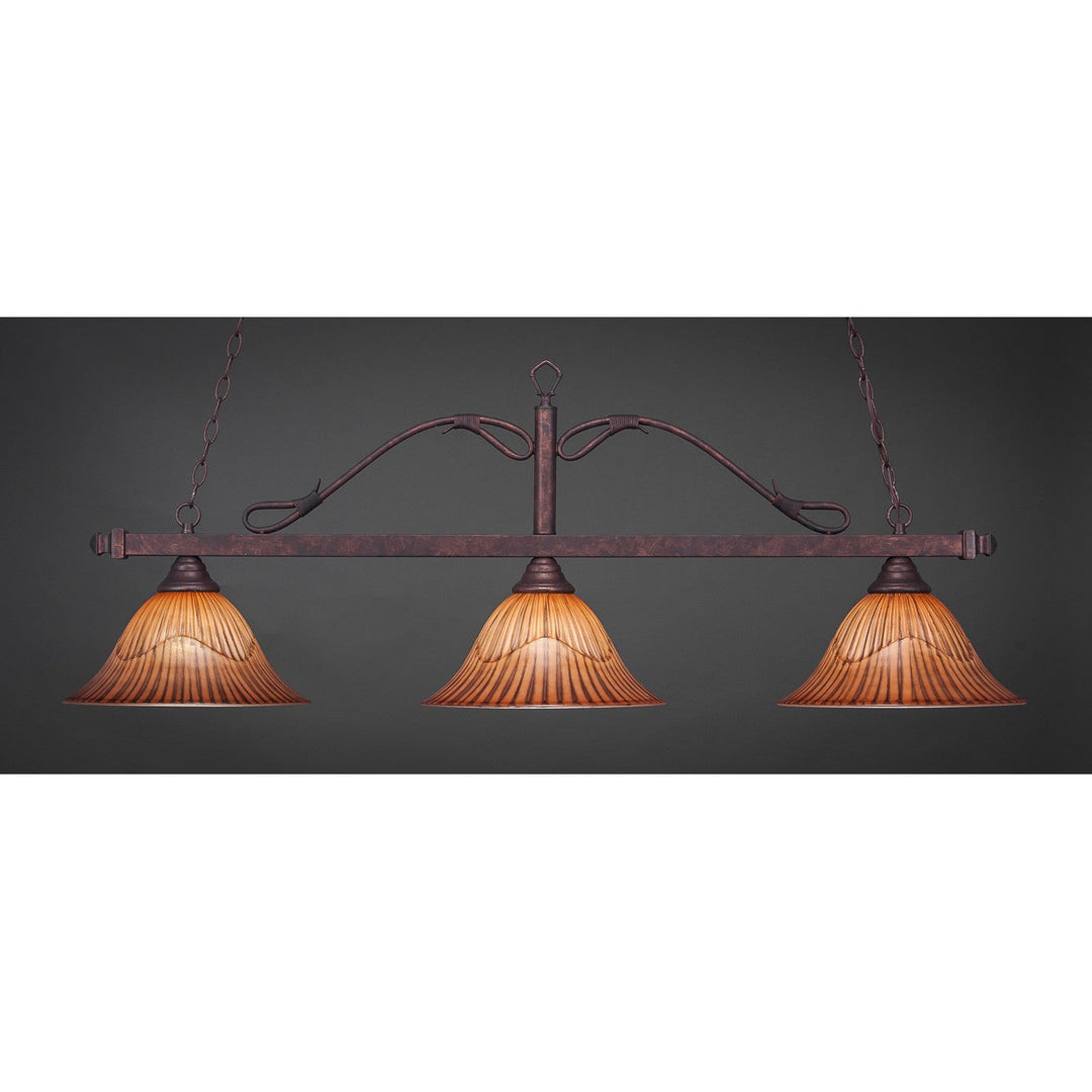 Toltec Scroll 823-brz-58319 Pendant Light - Bronze