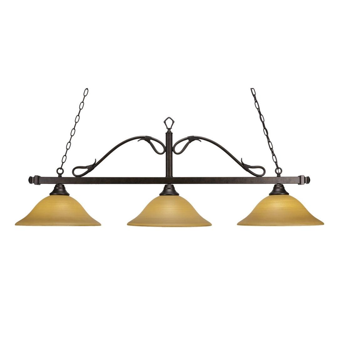 Toltec Scroll 823-brz-622 Pendant Light - Bronze