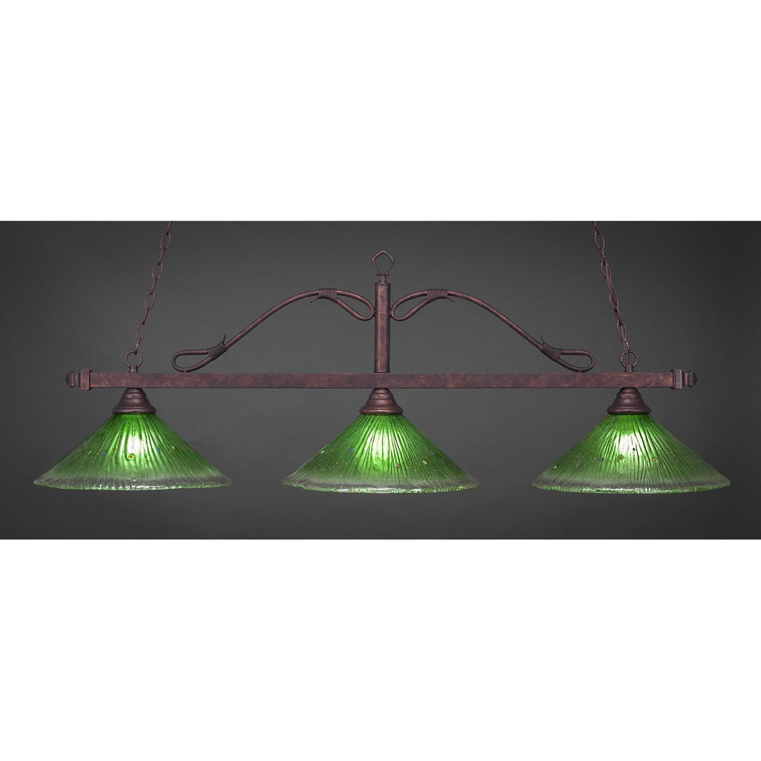 Toltec Scroll 823-brz-717 Pendant Light - Bronze