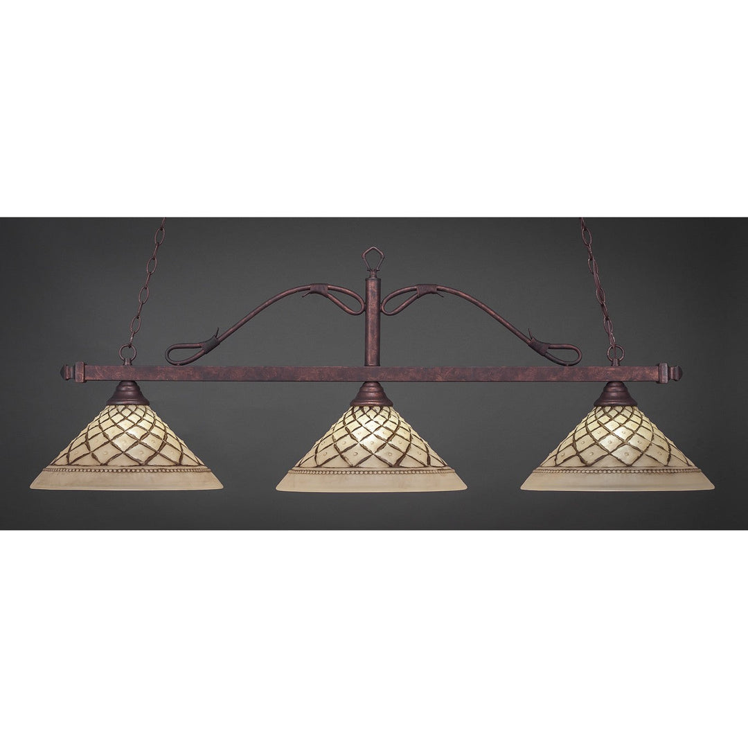 Toltec Scroll 823-brz-718 Pendant Light - Bronze