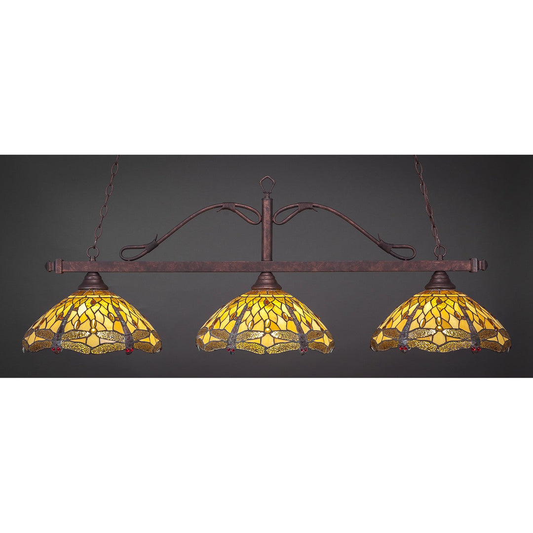 Toltec Scroll 823-brz-946 Pendant Light - Bronze