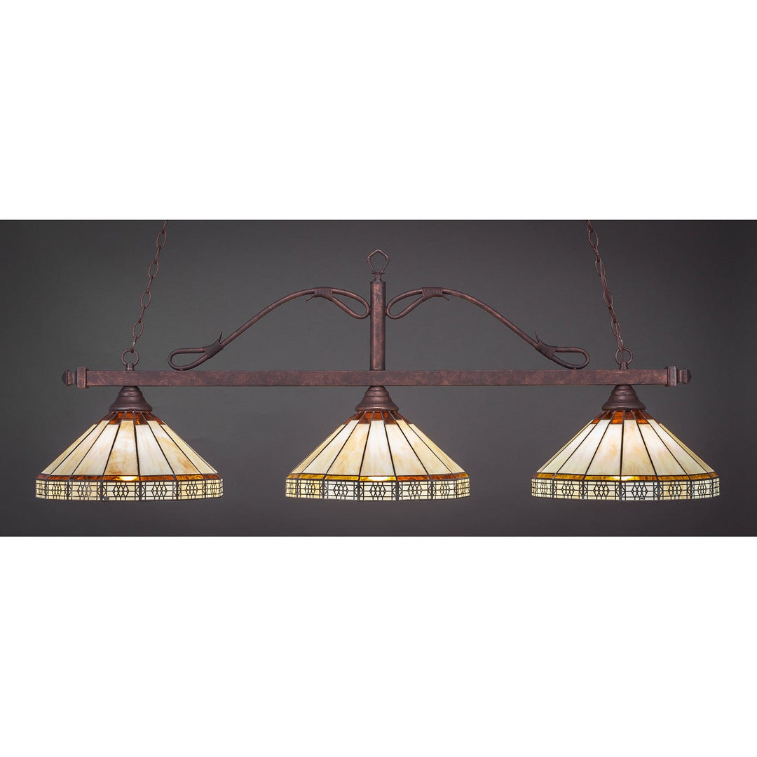 Toltec Scroll 823-brz-964 Pendant Light - Bronze