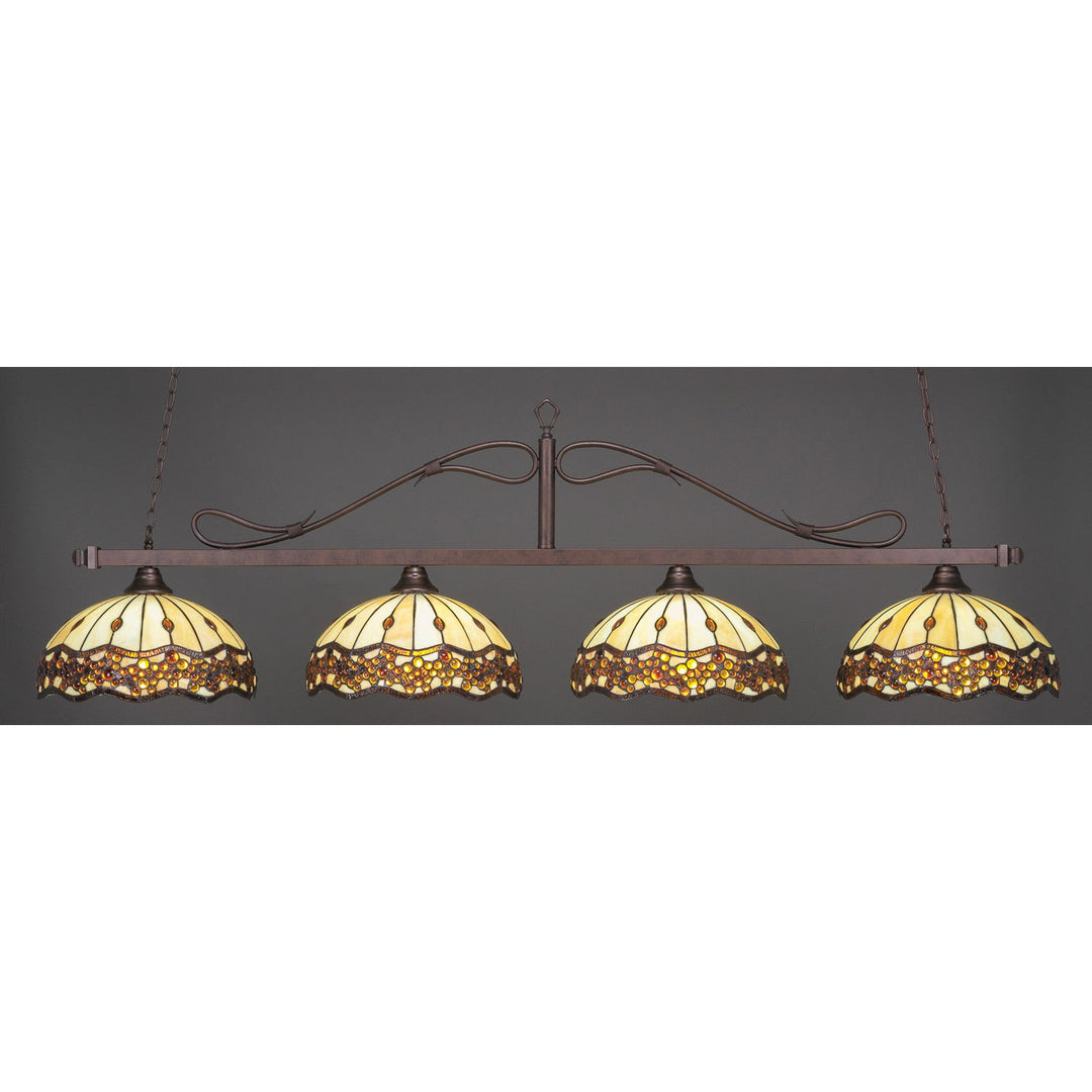 Toltec Scroll 824-brz-997 Pendant Light - Bronze