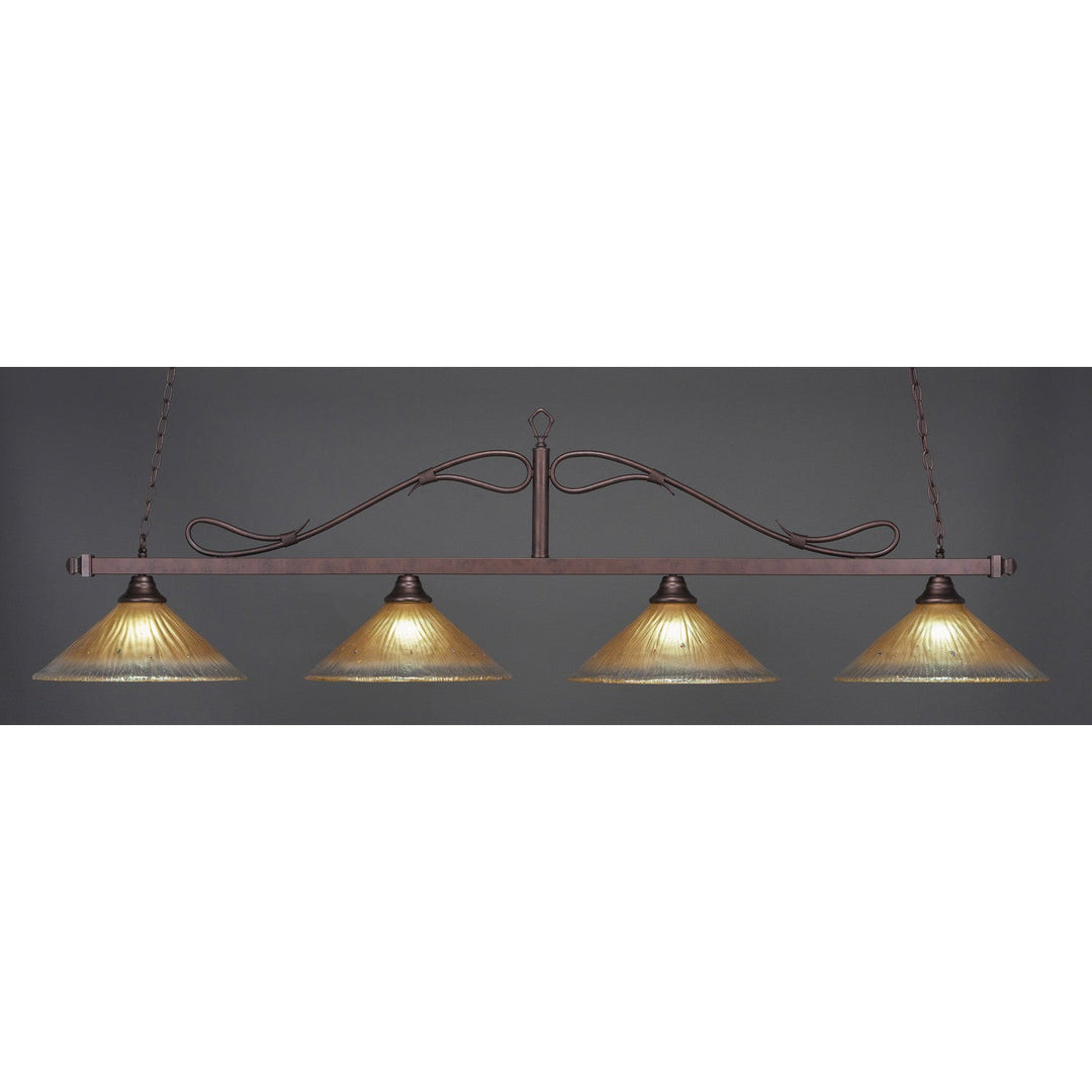 Toltec Scroll 824-brz-710 Pendant Light - Bronze