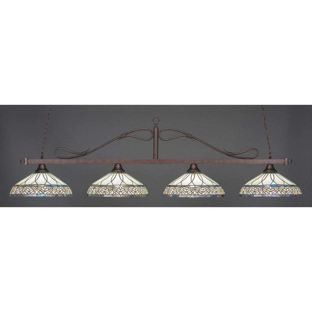 Toltec Scroll 824-brz-948 Pendant Light - Bronze