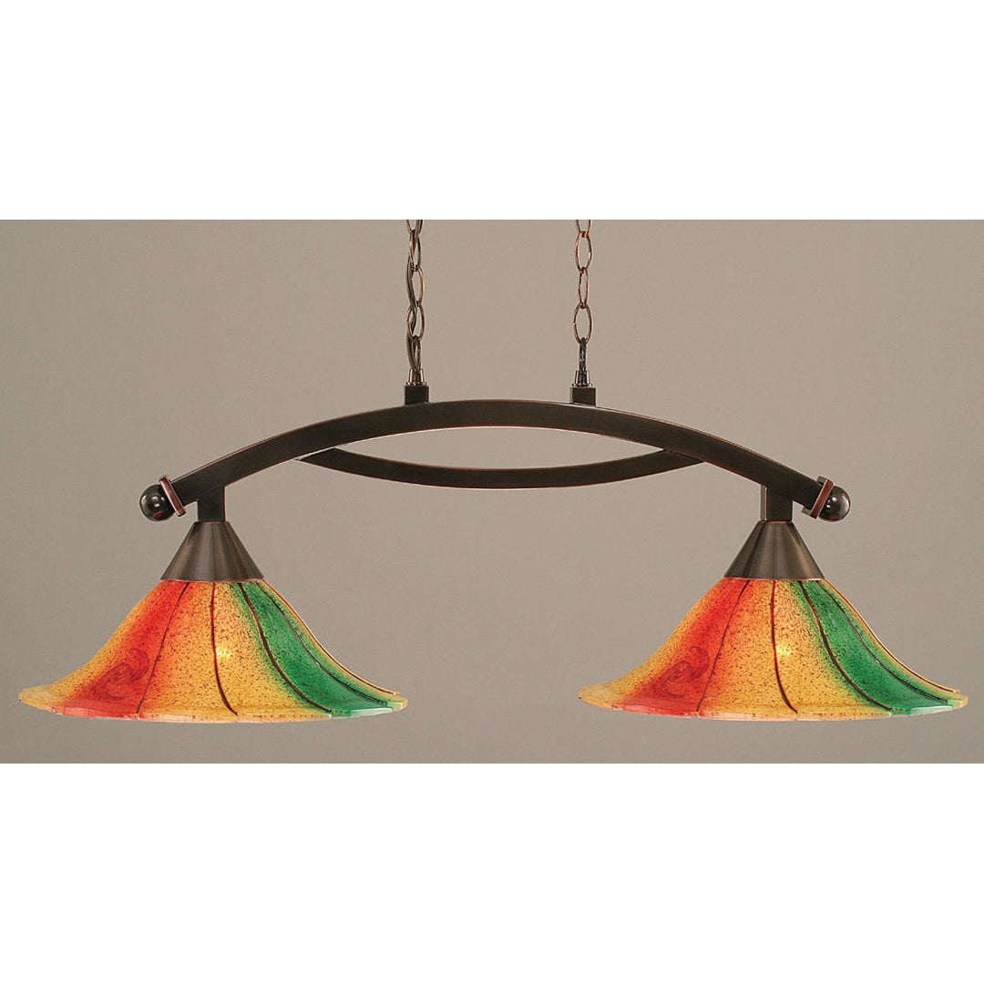 Toltec Bow 872-bc-764 Pendant Light - Black Copper
