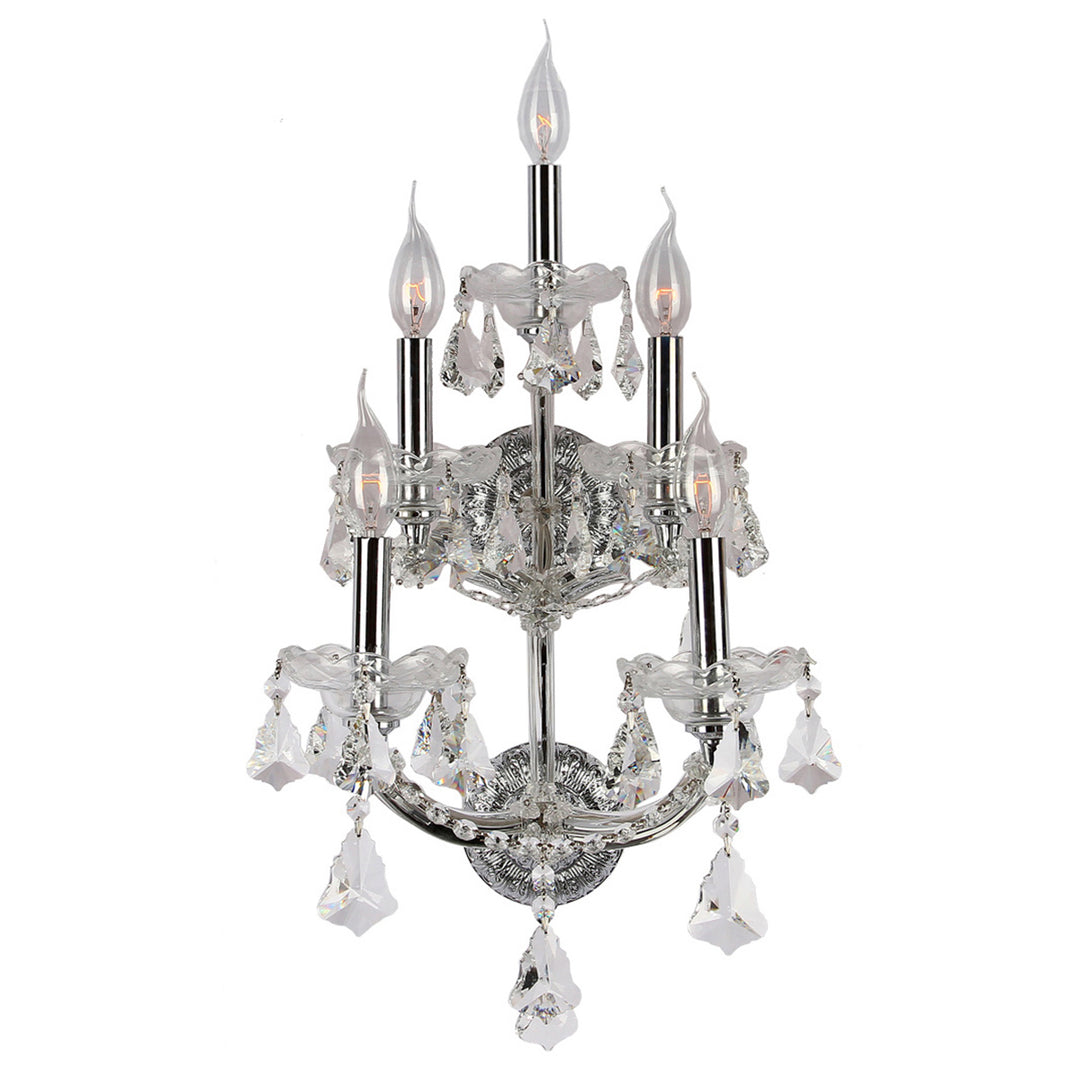 Worldwide Maria Theresa W23072C12 Wall Light - Polished Chrome