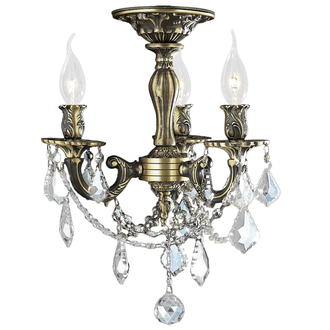 Worldwide Solid W33302B13-CL Ceiling Light - Antique Bronze