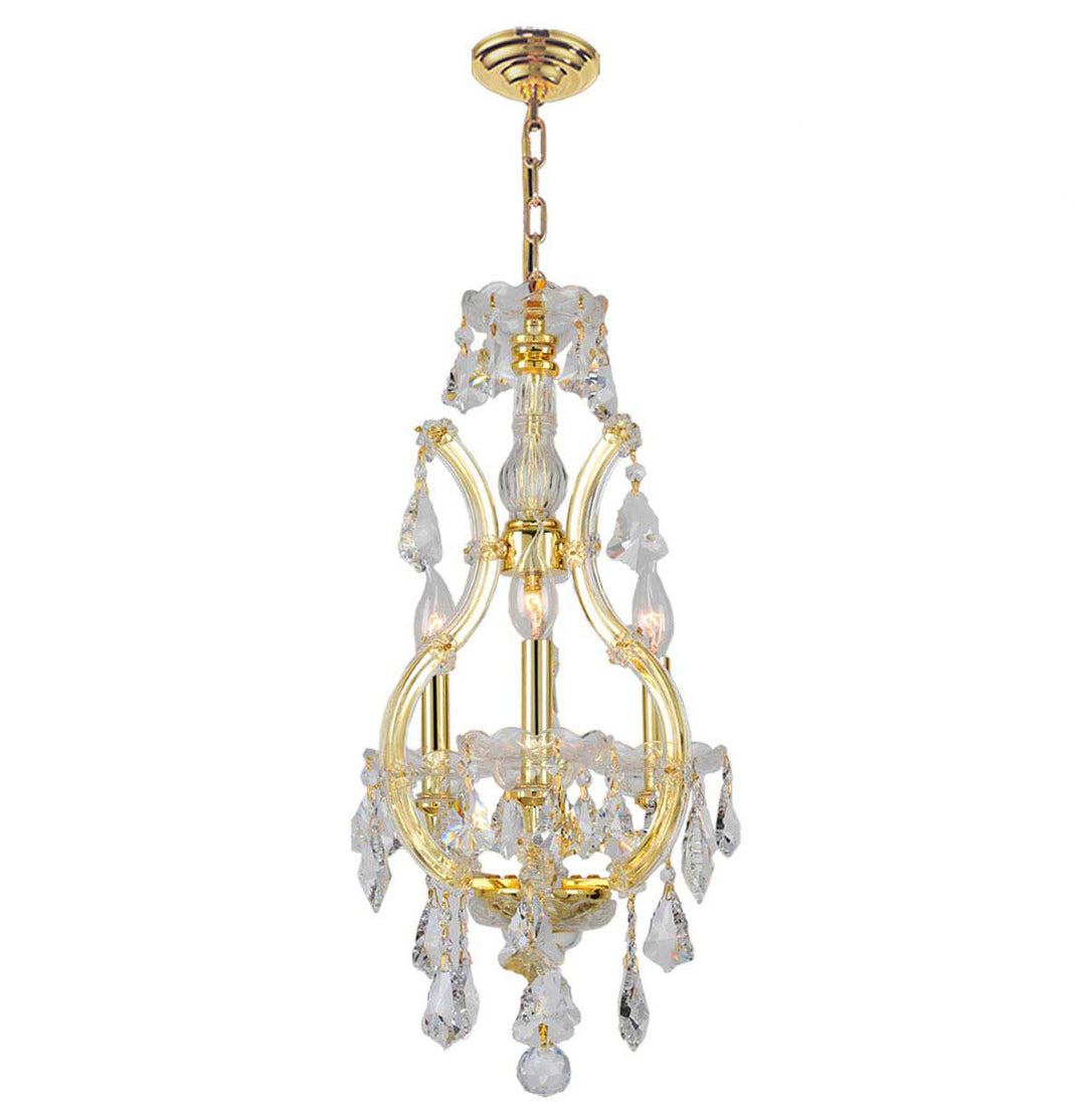 Worldwide Maria Theresa W83004G12 Chandelier Light - Polished Gold