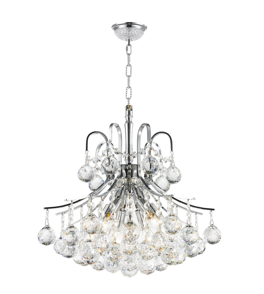 Worldwide Empire W83039C16 Chandelier Light - Polished Chrome