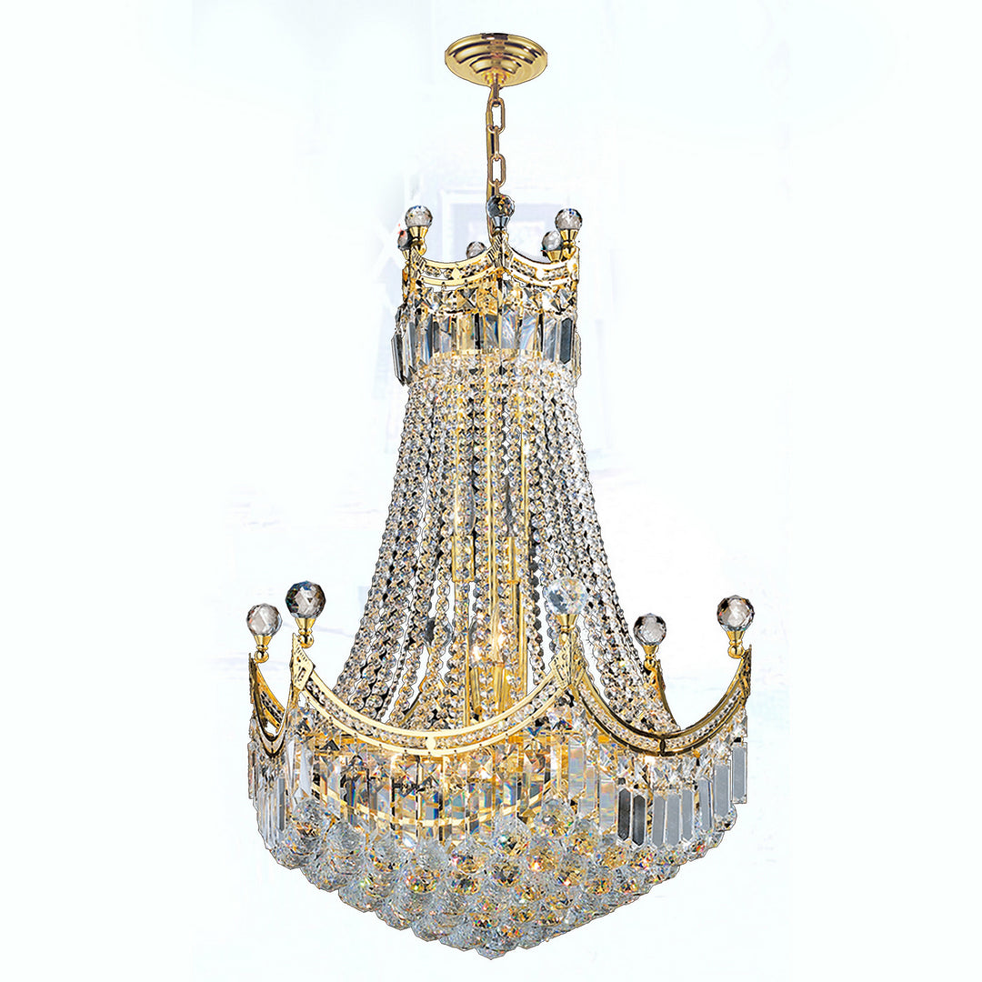 Worldwide Empire W83026G24 Chandelier Light - Polished Gold