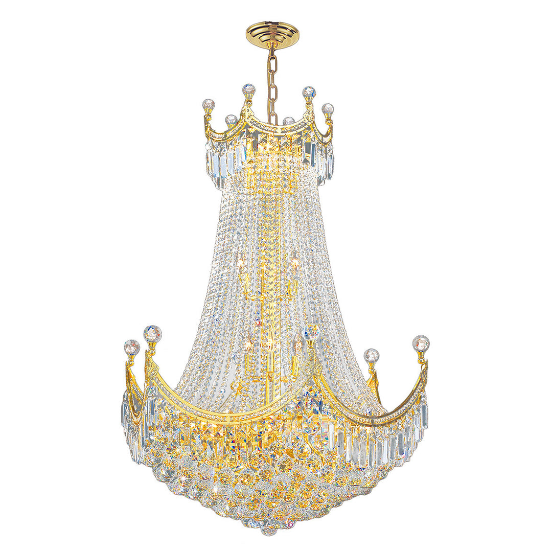 Worldwide Empire W83026G30 Chandelier Light - Polished Gold