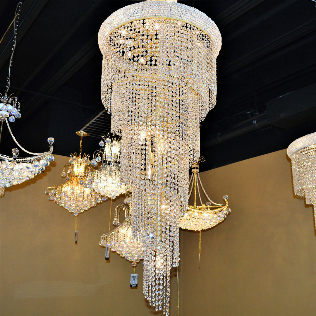 Worldwide Empire W83029G22 Chandelier Light - Polished Gold