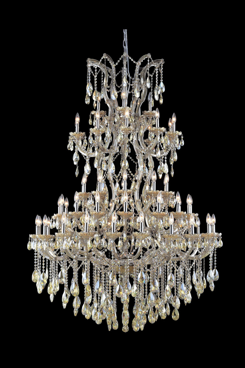 Worldwide Maria Theresa W83068C54 Chandelier Light - Polished Chrome