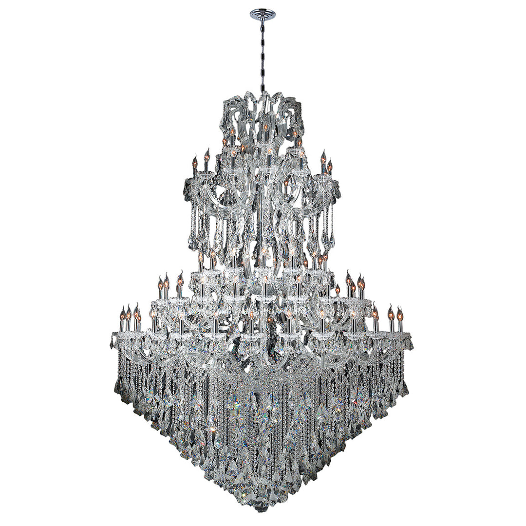 Worldwide Maria Theresa W83069C72 Chandelier Light - Polished Chrome