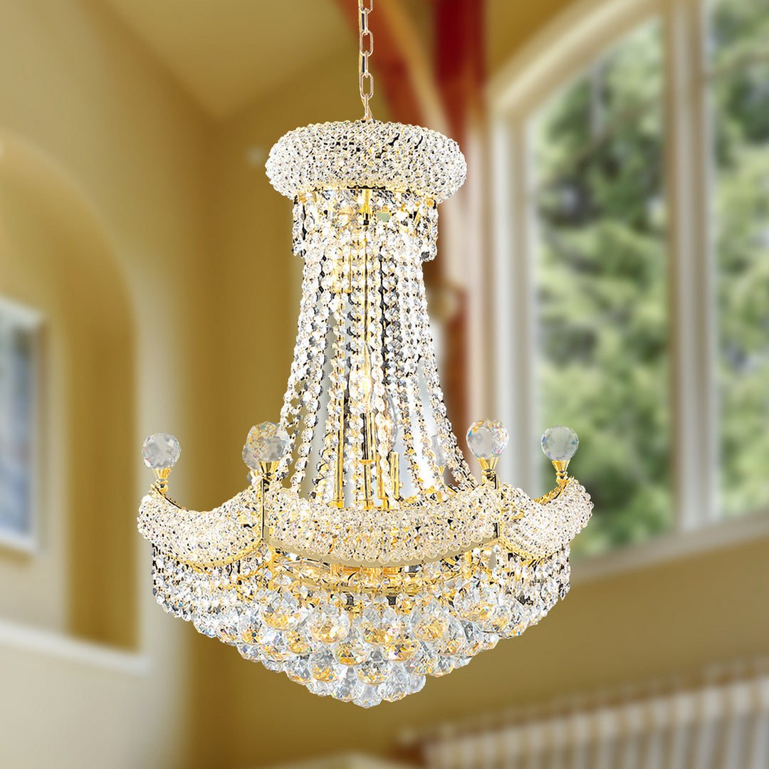 Worldwide Empire W83074G20 Chandelier Light - Polished Gold