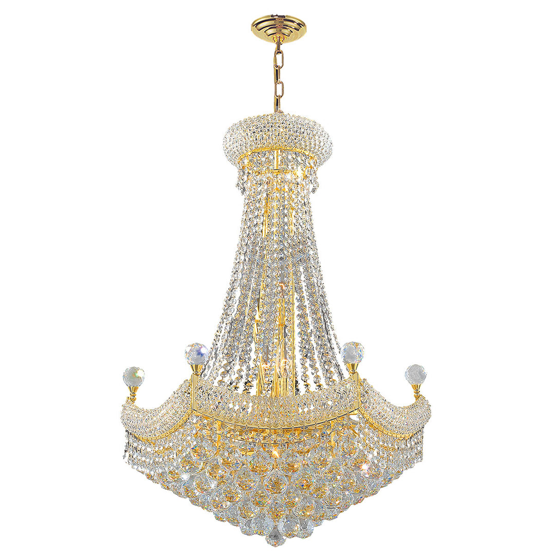 Worldwide Empire W83074G24 Chandelier Light - Polished Gold