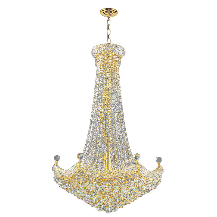 Worldwide Empire W83074G30 Chandelier Light - Polished Gold