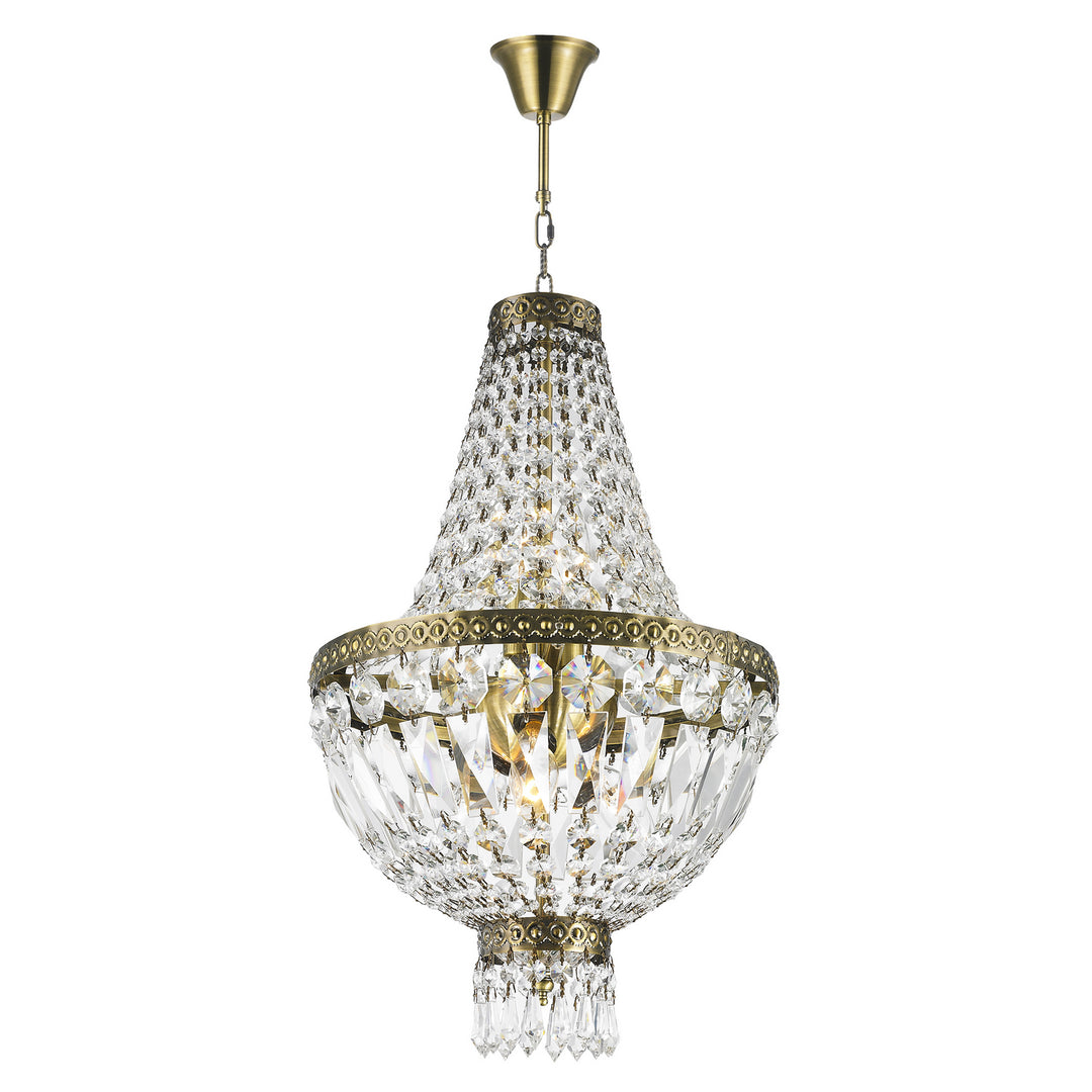 Worldwide Metropolitan W83088B12 Chandelier Light - Antique Bronze