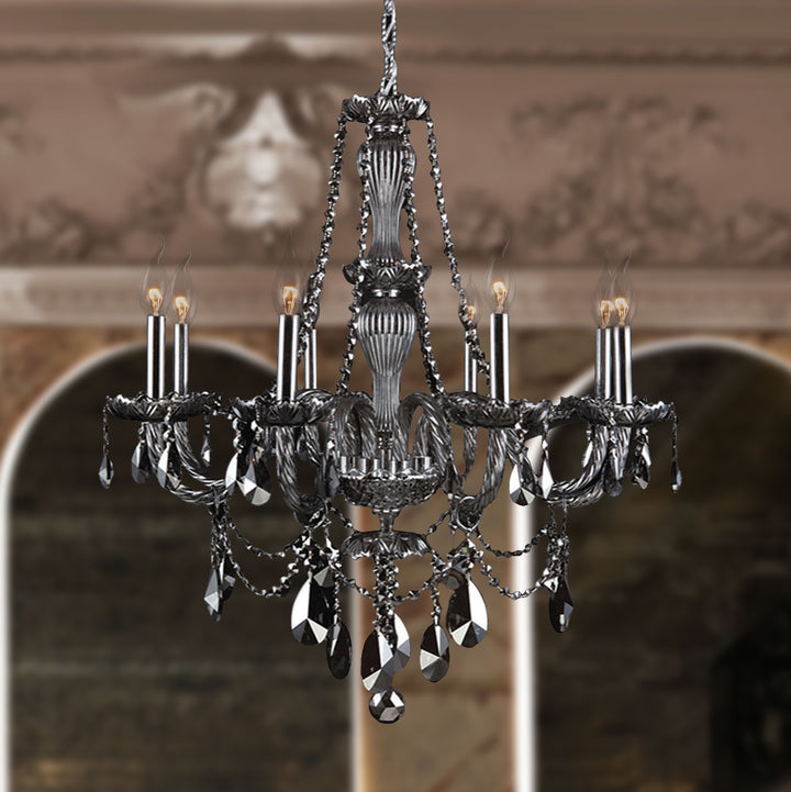 Worldwide Provence W83097C28-SM Chandelier Light - Polished Chrome