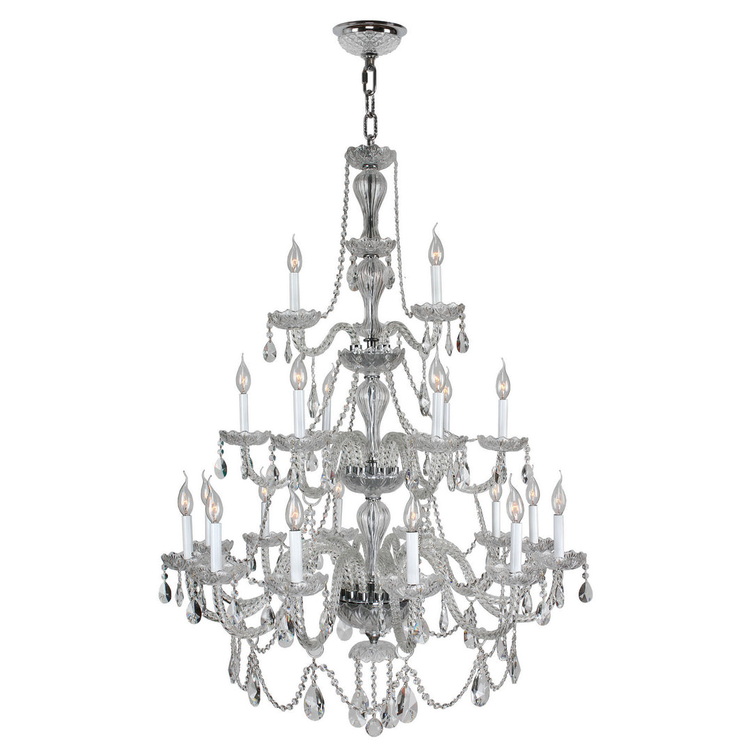 Worldwide Provence W83099C38-CL Chandelier Light - Polished Chrome