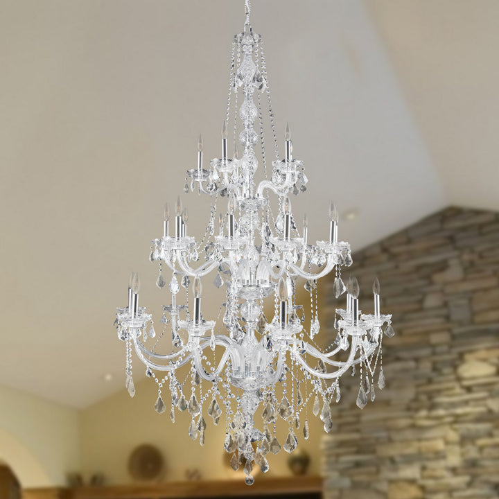 Worldwide Provence W83108C43-CL Chandelier Light - Polished Chrome